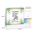 thumbnail image 2 of FastXmas 2026 New Year Desk Calendar,Multifunctional Standing Flip 12 Month Desk Calendar, Highlight Holidays,Thick Paper Planning Calendar with Pocket for Each Month & Memo Pad & Sticky Notes, 2 of 4