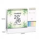 thumbnail image 2 of Small Desk Calendar 2026, Standing Desktop Calendar 12 Months(Jan. 2026 - Dec. 2026), 2 in 1 Flip Calender with Sticky Note & Memo Pages, Thick Paper Floral Calendar for Home School and Office, 2 of 3