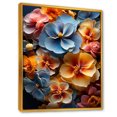 thumbnail image 2 of Designart "Medley Of Vibrant And Colorful Pansies I" Pansies Floater Framed Canvas Art Print, 2 of 5