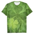 thumbnail image 4 of T-Shirts Grande Taille pour Femmes, Col Rond Ample, Manches Courtes, Pull Imprimé, Mode Décontractée, T-Shirts pour Femmes, Vert Armée TG, 4 of 4
