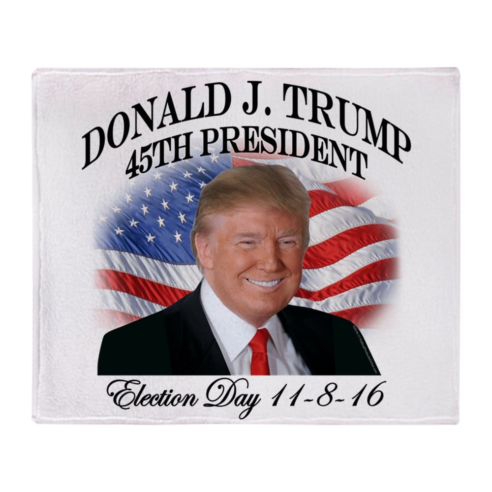 CafePress President Trump Throw Blanket Soft Fleece Throw Blanket
