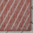 thumbnail image 6 of Well Woven Linden Red Indoor/Outdoor Stripes Geometric 5x7 (5'3" x 7'3") Area Rug, 6 of 8