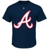 Atlanta Braves Majestic Official Logo T Shirt Blue