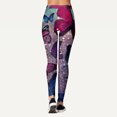 thumbnail image 3 of Gibobby Leggings deportivos mujer Pantalones con estampado de mariposas personalizados para mujer, mallas personalizadas para mallas para correr(E,G), 3 of 5