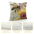 thumbnail image 4 of Fenyluxe  Outdoor Garden Decoration Bee/Butterfly/Dragonfly/Ladybug Pillow Case Leaf/Lavender/Flower Decorative Throw Pillow Covers 18x18in, 4 of 5