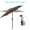 thumbnail image 5 of CHYVARY 7.5 FT Outdoor Patio Shade Table Market Umbrella with Tilt Button for Deck, Garden and Pool, Taupe, 5 of 8
