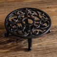 thumbnail image 2 of Matsuzay Rustic Cast Iron Teapot Warmer Stable Out Hollow Graceful for Balcony Patio Teteras, 2 of 5