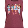 thumbnail image 3 of Barbie - Retro Barbies - Women's Racerback Tank Top, 3 of 5