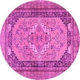 thumbnail image 1 of Ahgly Company Indoor Round Persian Pink Traditional Area Rugs, 7' Round, 1 of 4