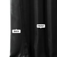 thumbnail image 6 of Essential Black Faux Linen Room Darkening Curtain (1 Panel), Essential Black, 50W X 84L, 6 of 9