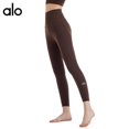 thumbnail image 1 of Pantalones de Yoga de Yoga de tipo Alo para mujer con cordón de cintura alta, pantalones de ejercicio de entrenamiento para adelgazar, sueltos, sueltos, casuales y rectos, hasta la cintura, 1 of 1