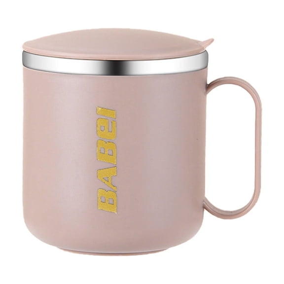 Insulated Coffee Mug, 13oz Stainless Steel Travel Cup with Lid and Handle, Thermal Tumbler for Hot Drinks, Stylish Earth Tone Drinkware for Home and Office
