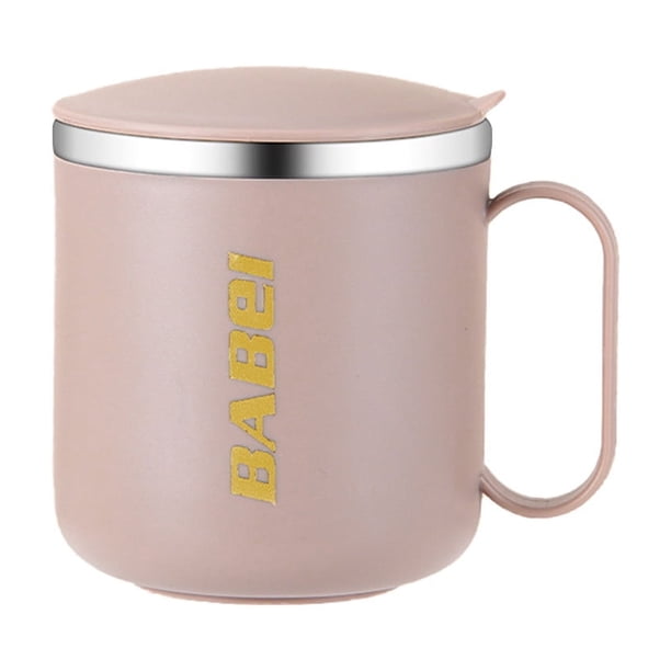 Taza térmica de acero inoxidable con tapa,doble pared,para té,café y bebidas frías o calientes,ideal para el hogar,la oficina y viajes.