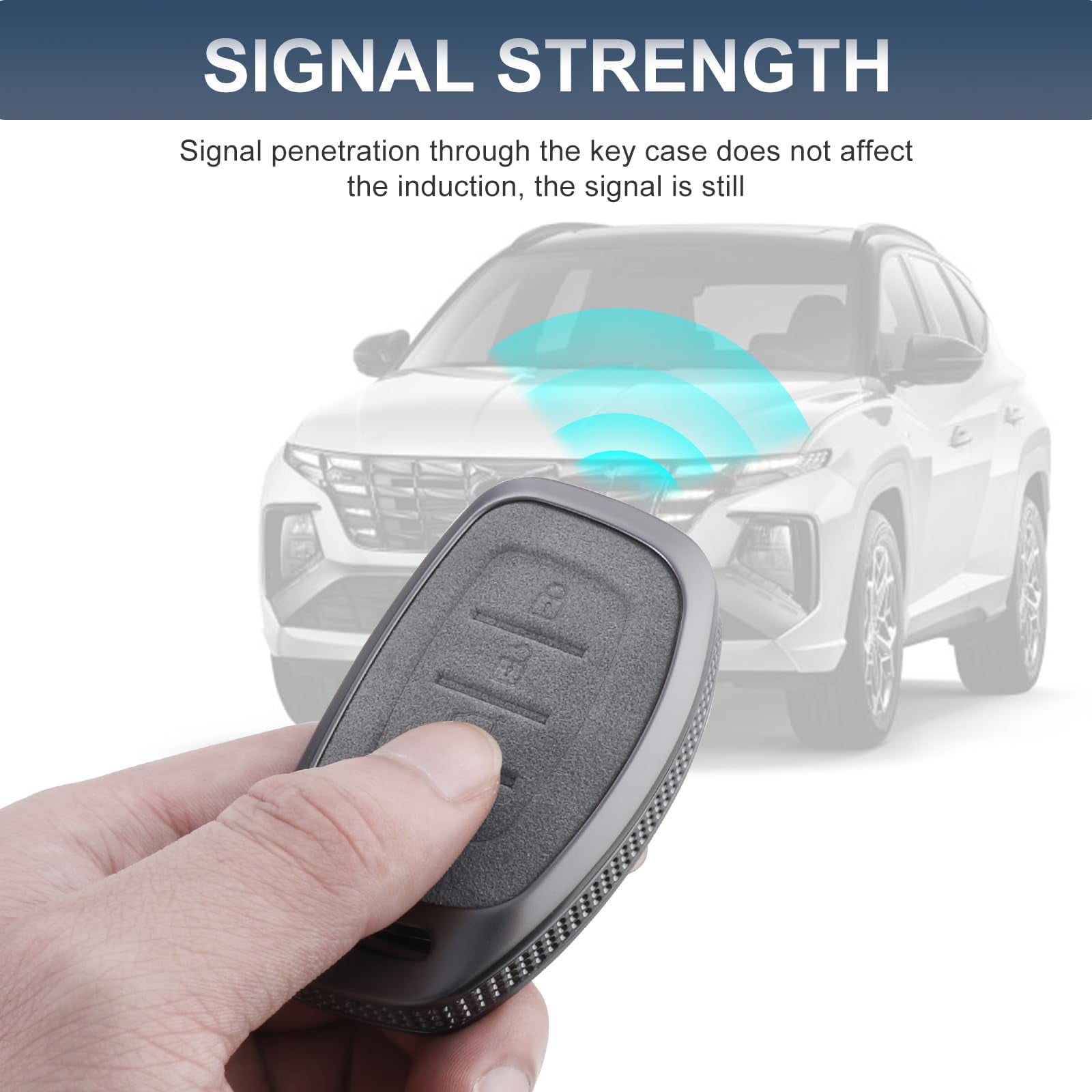for Hyundai Key Fob Cover, Full Protection Key Case Shell Compatible with Hyundai Elantra Ioniq Sonata Tucson Elantra GT 4 Buttons
