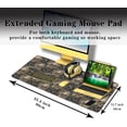 thumbnail image 2 of Large Mouse Pad Laptop Deskmat Computer Mats Desk Mats for Men Gaming Mouse Pad Long Desk Pad Waterproof Non-Slip Rubber Base 35.4 X 15.7 for Game Office, Vintage Floral Skull, 2 of 6