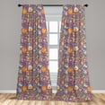 thumbnail image 5 of Ambesonne Circus Curtains, Tent Clown Icecream Ring, Pair of 28"x95", Multicolor, 5 of 5