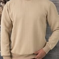 thumbnail image 4 of pstuiky camisa de manga larga para hombre, Suéter deportivo informal de manga larga con cuello redondo y color liso para hombre Tops de hombre xl, 4 of 9