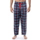 thumbnail image 1 of Pantalón de Pijama de Forro Polar Lite Touch para Hombre IZOD, Cuadro Azul Marino y Rojo, XL, 1 of 5