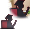thumbnail image 1 of Graduation Photo Frame Wooden Display Stand Desktop Commemorative Decoration For Boys Academic Achievement Keepsake, 1 of 6