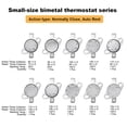 thumbnail image 2 of 10 piezas Termostato NC KSD301 90-150°C (194-302°F) Interruptor de Control Térmico 90 95 100 105 110 115 120 130 140 150°C, 2 of 5