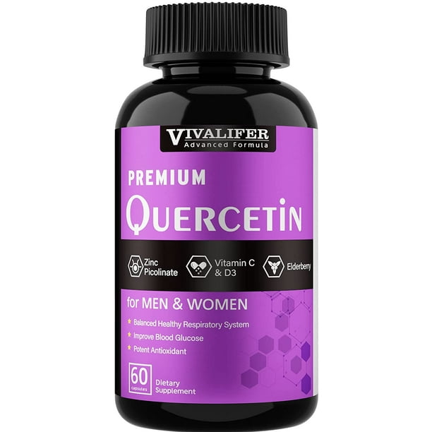 Quercetin, 1200mg Immune Supplement and Zinc Quercetin Vitamins