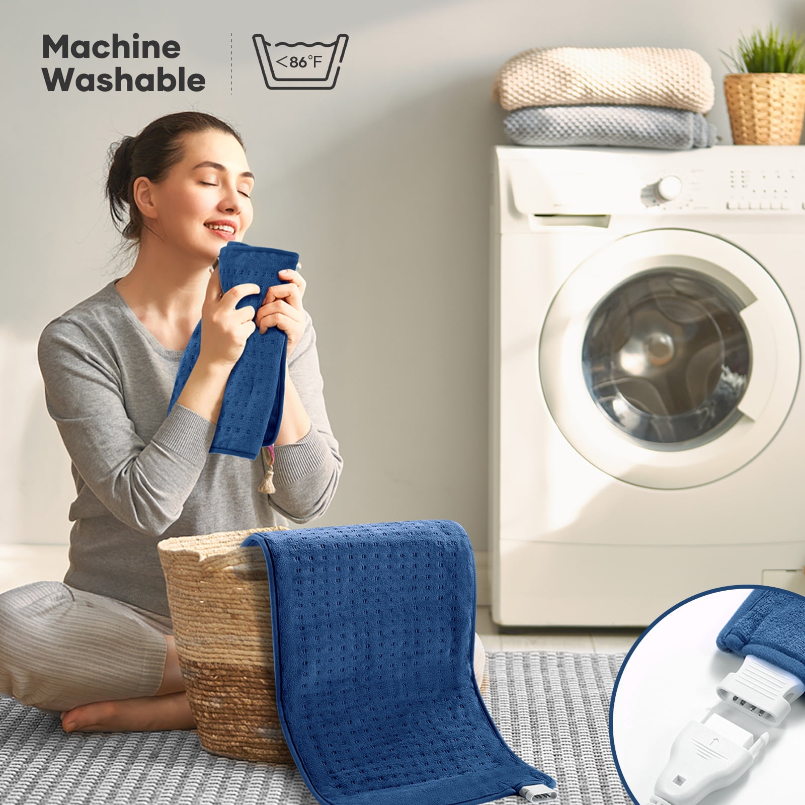 MARNUR Heating Pad, Large Size 12''x24'' with 4 Heat Nepal Ubuy