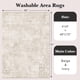 thumbnail image 2 of Alfombra lavable Art&Tuft, 122 x 183 cm, antideslizante, color beige, 2 of 9
