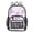 Unicorn Silhouette Pattern, variant on PVC Transparent Backpacks Clear Backpack for Travel and Outings Red White and Blue Stars Pattern