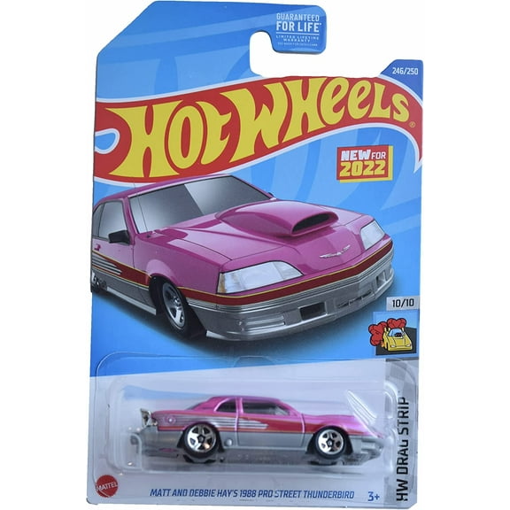 Hot Wheels Matt and Debbie Hay's 1988 Pro Street Thunderbird (Pink) 2022 HW Drag Strip