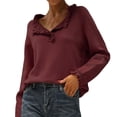 thumbnail image 1 of Suéter de Punto con Estampado navideño Gibobby color Vino L, 1 of 5