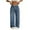 Blue, variant on Wiicoznt Wide Leg Jeans Woman Casual Loose High Waist Blue Denim Pants Long Loose Strechy Womens Jeans