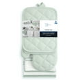 thumbnail image 2 of Mainstays Kitchen Towel, Dishcloth, Oven Mitt, and Pot Holder 8 Pack Set, Sage, 100% Cotton, 2 of 9