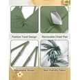 thumbnail image 4 of Traje de baño KANGKANG para niñas de una sola pieza, verde, con funda, tallas 11-12, 4 of 7