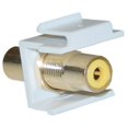 thumbnail image 1 of Keystone Insert, White, RCA Female Coupler (Yellow RCA), 1 of 1