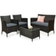 thumbnail image 4 of Costway Juego de Muebles de Patio de Ratán de 4 Pzas Sofá Acolchado, Silla, Mesa de Centro para Jardín, Color Gris, 4 of 4