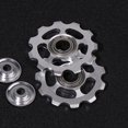 thumbnail image 4 of Milisten 2Pcs Aluminum Alloy Bike Wheel Rear Derailleur Pulley 11T for (Silver), 4 of 5