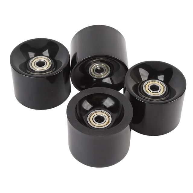 Roues de Planche à Roulettes, Ensemble de 4 Roues de Planche à Roulettes 60x45mm Haute Élasticité Pièces de Rechange en PU pour Croisière sur Rues