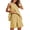 Yellow, variant on Womens 2 Piece Outfits Sleeveless A Line Tank Tops Shorts Matching Sets Loungewear Sweatsuit