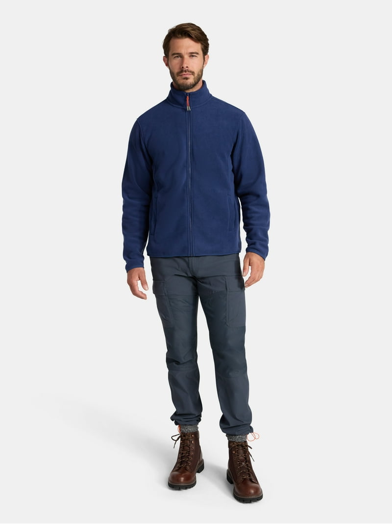 Ozark Trail Men's and Big Men's Fleece Zip-Front Jacket, Sizes S