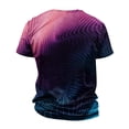 thumbnail image 5 of European And American Round Neck Casual Colorful Style Printed Short Sleeved T-shirt TopL, 5 of 5