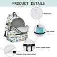 thumbnail image 4 of Dinosaur Pattern Cute School Backpack with Padded Back and Adjustable Shoulder Straps 13.4"x11"x4.7", 4 of 5