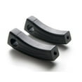 thumbnail image 3 of Krator 4.5" Black Motorcycle Handlebar Pullback Risers Compatible with Harley Davidson Softail FXSTI Custom, 3 of 4