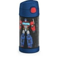 thumbnail image 4 of Bouteille isolée à pression de 12 Oz avec paille Funtainer de Thermos, Transformers, 4 of 5
