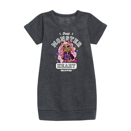 

Monster High - True Monster At Heart - Toddler & Youth Girls Fleece Dress
