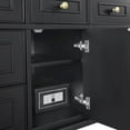 thumbnail image 4 of James Martin Vanities 48" Single Vanity, Black Onyx w/ 3 CM Carrara White Marble Top, 4 of 13
