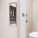 thumbnail image 4 of Letrero de baño Letrero de baño Letrero de inodoro acrílico Letrero de baño para uso comercial Unisexo, 4 of 7