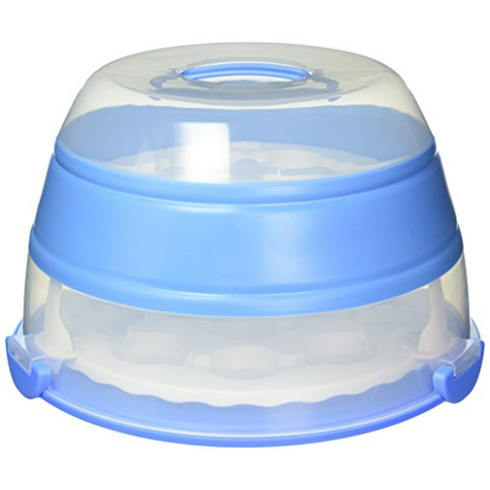 Prepworks by Progressive Collapsible Cupcake & Cake Carrier, Holds 24