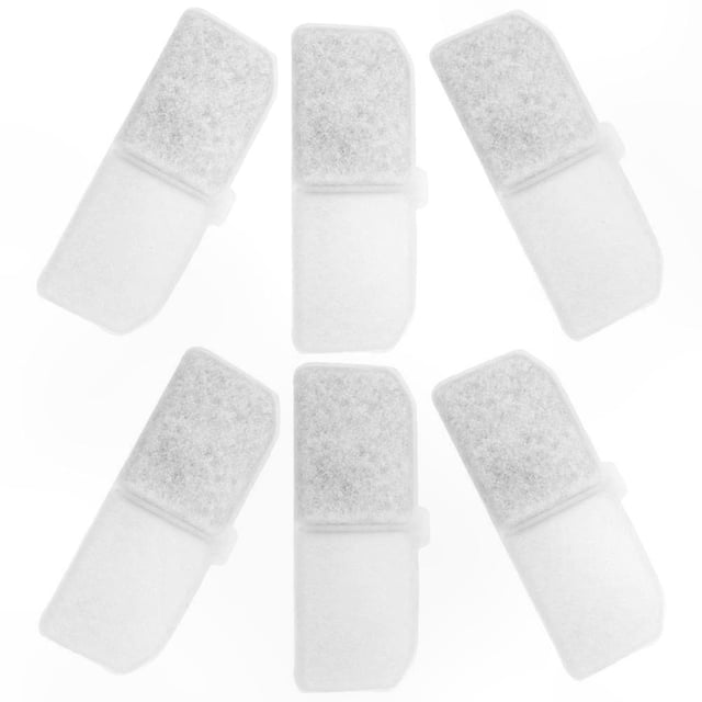 Replacement Filters for Pet Water Fountains, 6-Pack Universal Fit for Cats and Dogs
