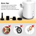 thumbnail image 2 of Bomba inflable eléctrica de 15W para el hogar, portátil pequeño inalámbrico para exteriores, 2 of 8