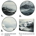 thumbnail image 3 of Designart "Beach Photo Mountain I" Landscapes Canvas Wall Art, 3 of 5